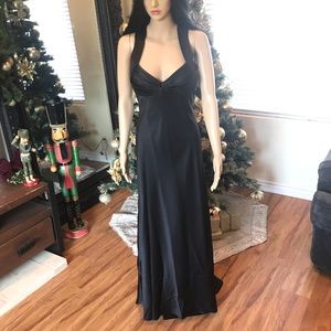 Black Sleek Evening Gown.